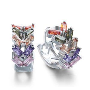 Huggie Zircon Earrings-Choose Color Set